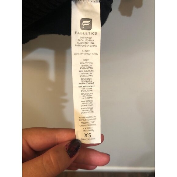 Fabletics black off the shoulder sweater size xs - Picture 5 of 7